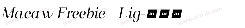 Macaw Freebie   Lig字体转换